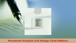 PDF  Pavement Analysis and Design 2nd Edition Download Full Ebook