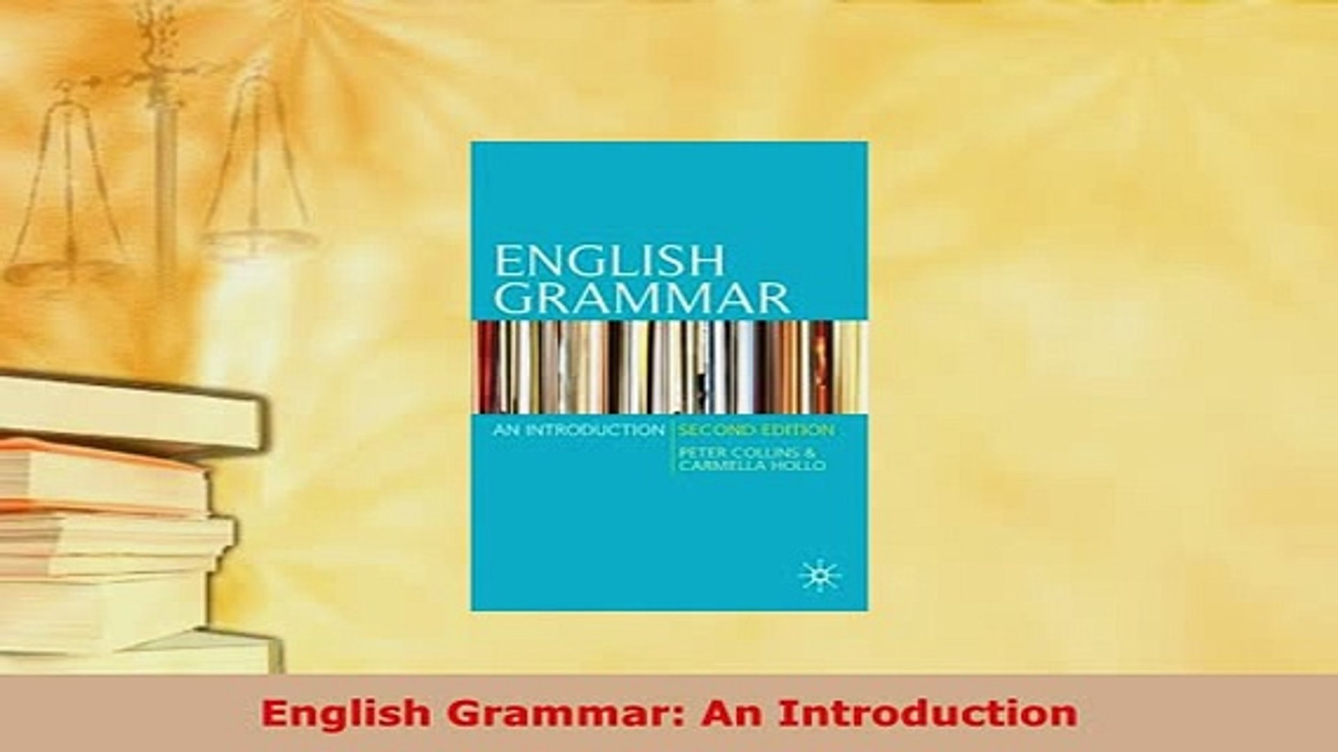 PDF  English Grammar An Introduction Ebook
