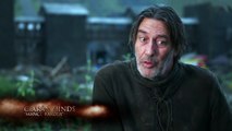 Game of Thrones Season 5: Episode #1 - Kit Harington & Ciarán Hinds on Mance Rayder (HBO)
