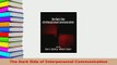 PDF  The Dark Side of Interpersonal Communication Free Books