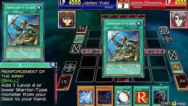 yugioh gx tag force 3 English gameplay jaden vs aster