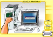 エラーが発生したパソコンを破壊するバカゲー「metele al ordenata」をプレイ