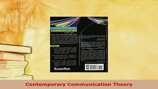 Download  Contemporary Communication Theory Free Books