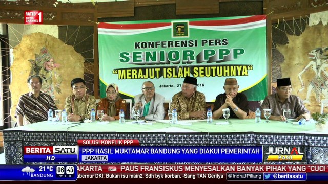 Tokoh Senior PPP Minta Dua Kubu Segera Gelar Muktamar Islah