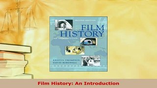 PDF  Film History An Introduction PDF Book Free