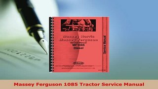 PDF  Massey Ferguson 1085 Tractor Service Manual PDF Full Ebook