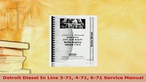 PDF  Detroit Diesel In Line 371 471 671 Service Manual Free Books