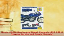 PDF  Honda CB500 Service and Repair Manual 19932001 Haynes Service and Repair Manuals Download Online