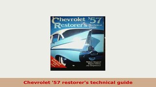 PDF  Chevrolet 57 restorers technical guide Download Full Ebook