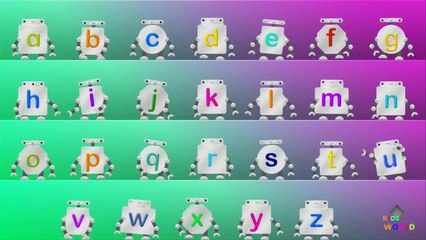 ABC Songs for kids Collection, Nursery rhyme, fun robot voice