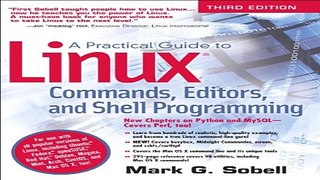 Read A Practical Guide to Linux Commands  Editors  and Shell Programming  3rd Edition  Ebook pdf