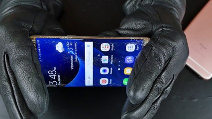 Samsung Galaxy S7 Edge Bend Test vs iPhone 6S Plus - 720P HD