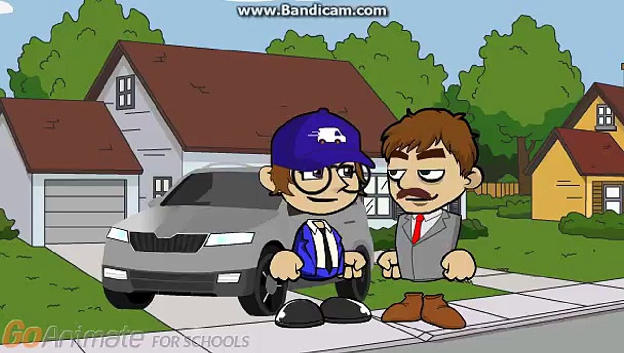 Caillou steals Postman Pats Van and gets grounded