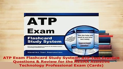 PDF  ATP Exam Flashcard Study System ATP Test Practice Questions  Review for the RESNA Ebook