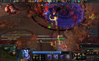 DOTA 2: 10 vs 10 IMBA mode with PURPLE RAT