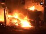 Fire breaks out at scrap godown in Agra