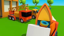 Kid's 3D Construction Cartoons for Children 9- Leo's SEA BOAT! (грузовичок Лева-트럭 레프, 자동차에 대한 만화)