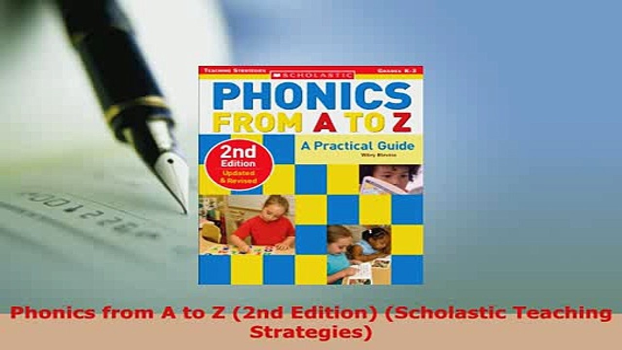 PDF  Phonics from A to Z 2nd Edition Scholastic Teaching Strategies PDF Full Ebook