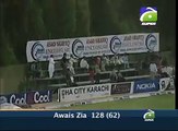 Amazing Batting of Awais Zia 128 runs in 62 balls