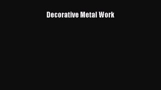 PDF Decorative Metal Work Ebook