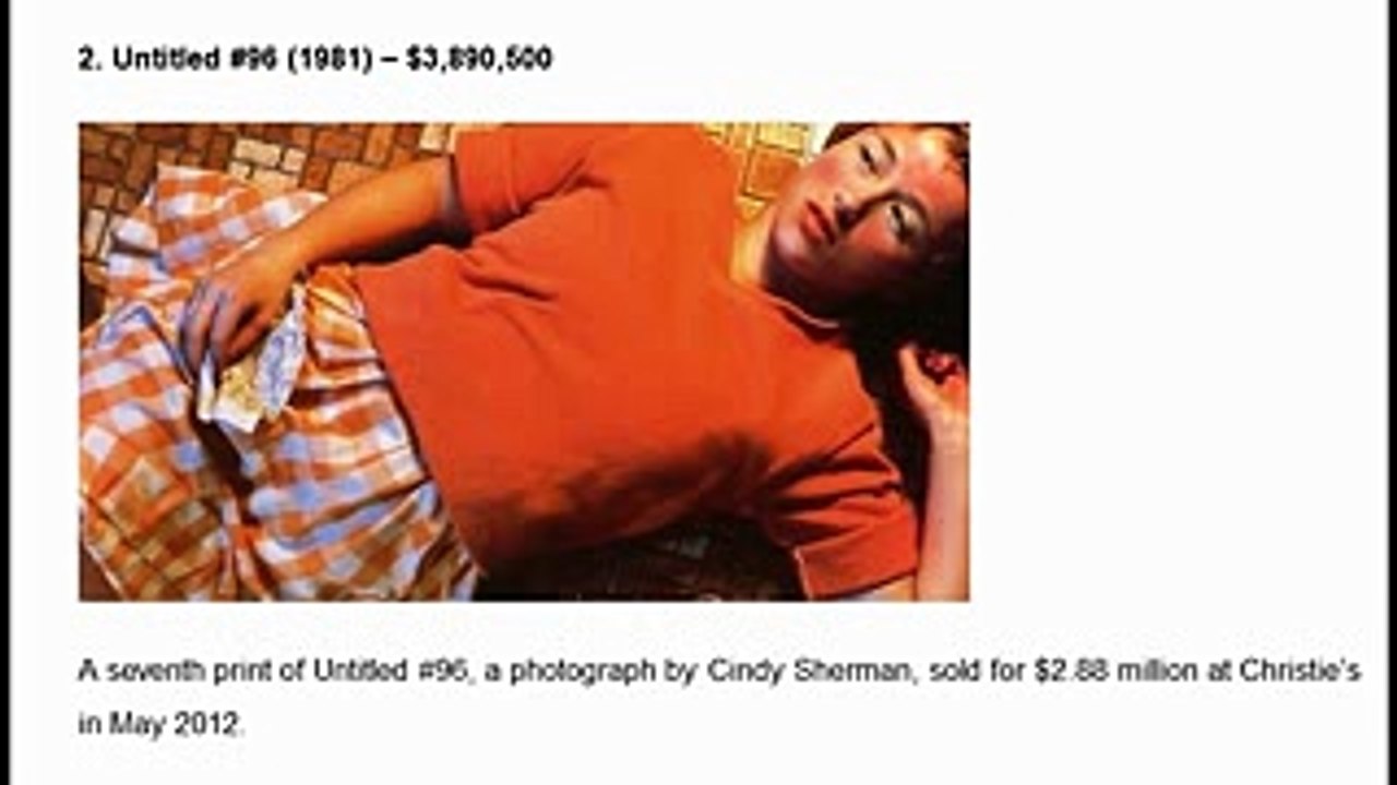 Topten Expensive Photographs Ever Sold