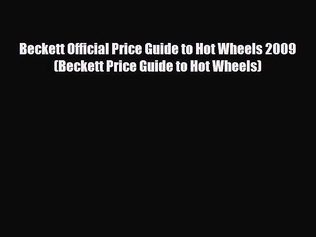 hot wheels beckett