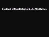 Read Handbook of Microbiological Media Third Edition Ebook Free