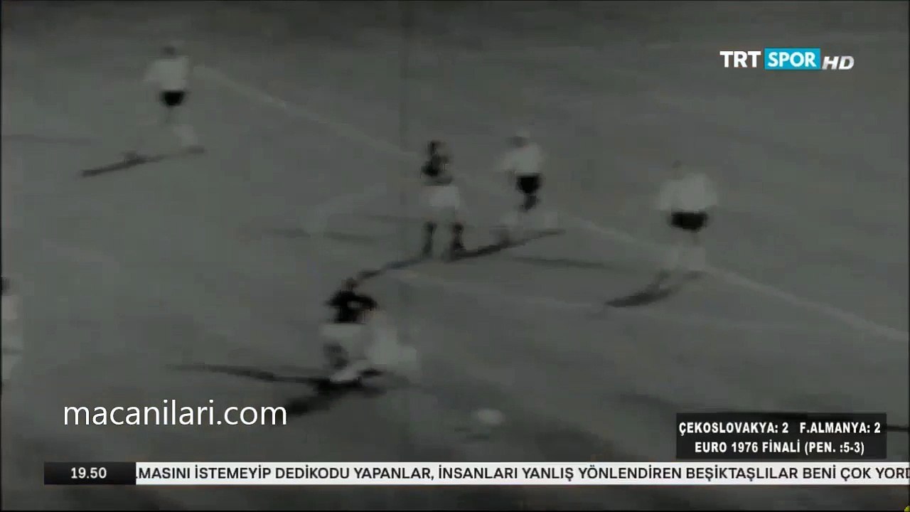 [HD] 20.06.1976 - UEFA EURO 1976 Final Match - Czechoslovakia 2-2 West Germany (Pen. 5-3) - Çekoslovakya 2-2 Batı Almanya (Pen. 5-3)