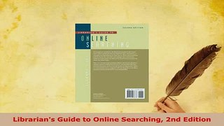 PDF  Librarians Guide to Online Searching 2nd Edition PDF Book Free