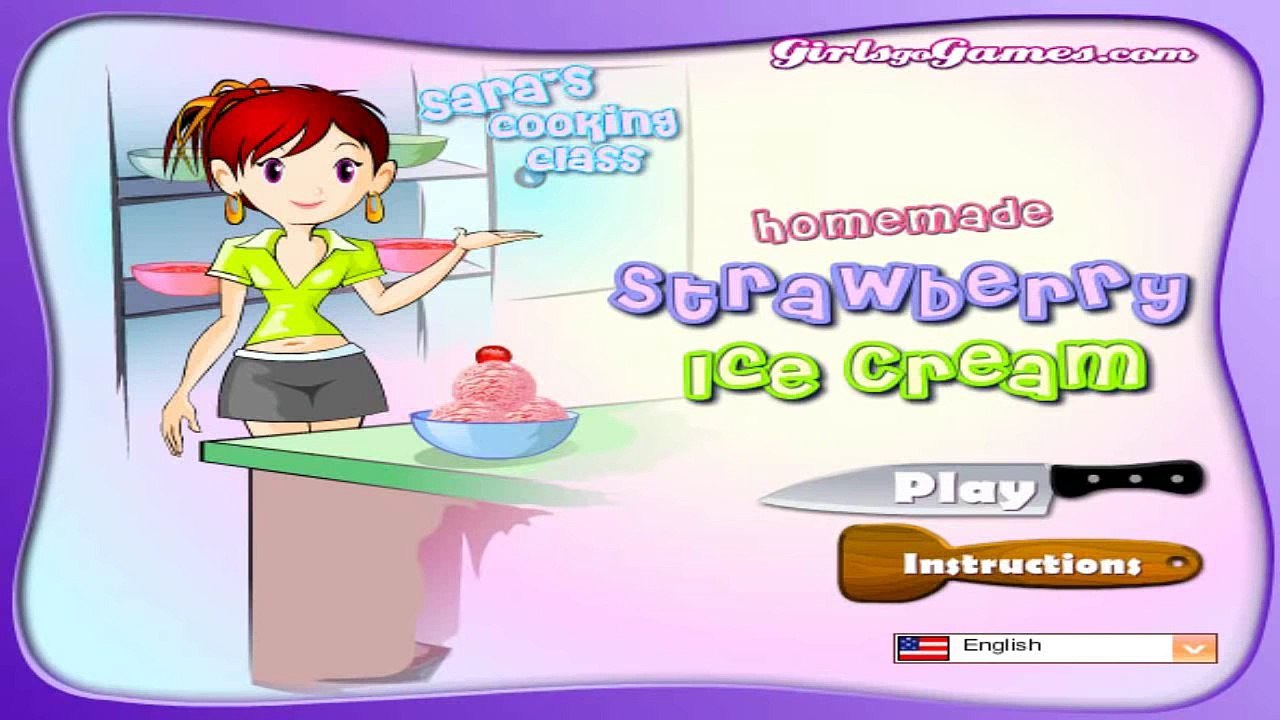 ღ Saras Cooking Class ღ ღ ღ Homemade Strawberry Ice Cream ღ ღ ღ