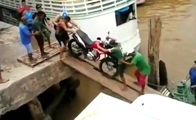 Easiest Way To Ruin A Motorcycle When Loading It