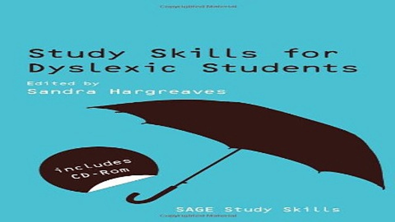 Download Study Skills for Dyslexic Students  SAGE Study Skills Series