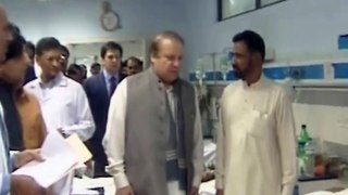 PM Nawaz Visits Lahore Blast victims