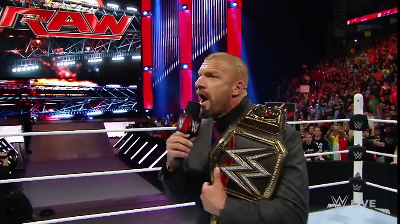 Dean Ambrose interrupts Triple H with a bold challenge  Raw, February 29, 2016