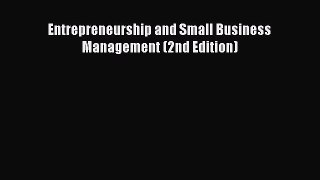 Download Entrepreneurship and Small Business Management (2nd Edition) Ebook Free