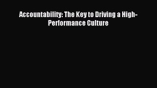 Read Accountability: The Key to Driving a High-Performance Culture PDF Online