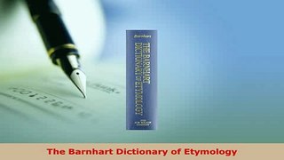 PDF  The Barnhart Dictionary of Etymology PDF Book Free
