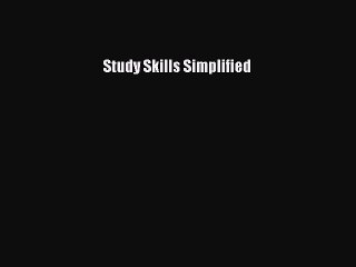 Download Study Skills Simplified Ebook Online