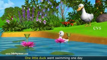Five Little Ducks Went Out One Day - 3D Animation Five Little Ducks Nursery Rhyme for children [HD, 720p]