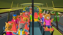 Wheels on the Bus Go Round And Round - 3D Animation Nursery Rhymes & Songs for Children [HD, 720p]