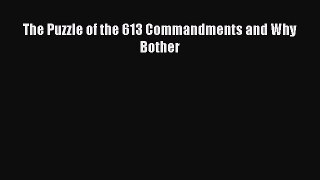 Download The Puzzle of the 613 Commandments and Why Bother PDF Free