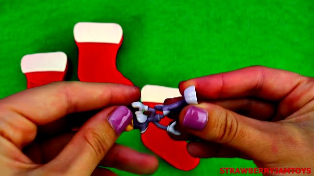 Barbie Play Doh Shopkins Christmas Spongebob Bugs Bunny Xmas Surprise Eggs by StrawberryJamToys