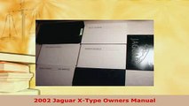 PDF  2002 Jaguar XType Owners Manual Read Online