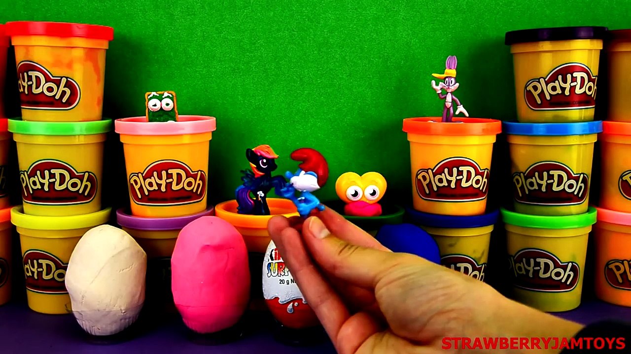 Bugs Bunny Play Doh Pluto Cars 2 Moshi Monsters Kinder Surprise MLP Surprise Eggs StrawberryJamToys