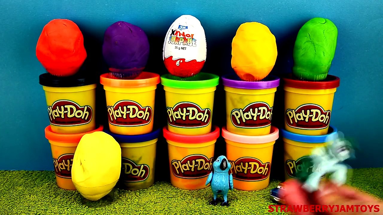 Cars 2 Play Doh My Little Pony Rio 2 Kinder Surprise Skylanders Surprise Eggs StrawberryJamToys
