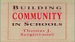 Download Building Community in Schools  Jossey Bass Education