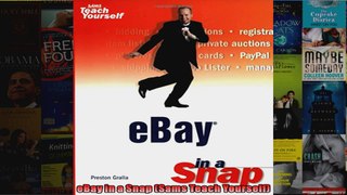 eBay in a Snap Sams Teach Yourself