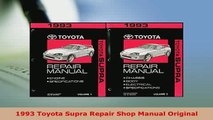 PDF  1993 Toyota Supra Repair Shop Manual Original Read Online
