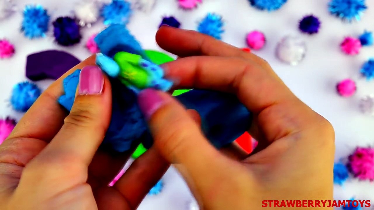 Frozen Play Doh Shopkins Happy New Year Cars 2 LPS Smurfs Surprise Eggs by StrawberryJamToys