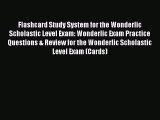 Read Flashcard Study System for the Wonderlic Scholastic Level Exam: Wonderlic Exam Practice